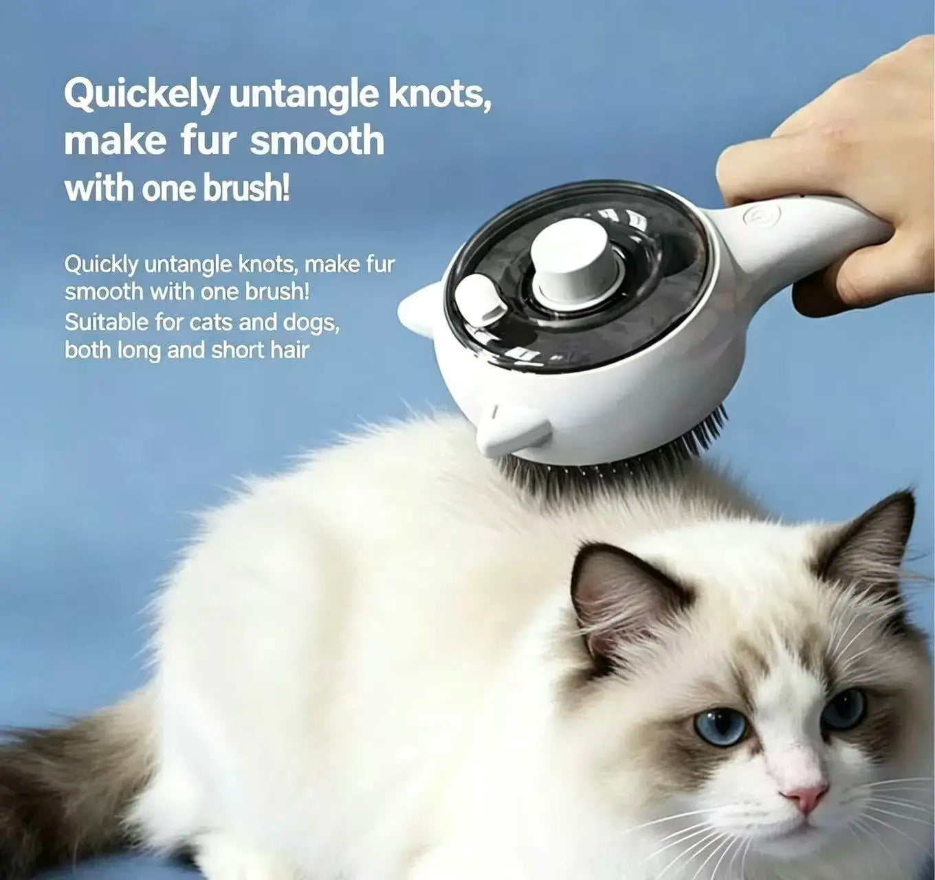 Professional Pet Grooming Spray Brush for Effortlessly Removing Loose Fur from Cats
