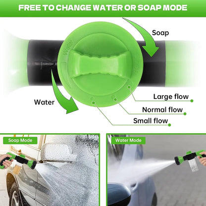 Pup Jet Professional Dog Wash Hose Nozzle with Foam Dispenser and Gentle Massage Feature for Pet Bathing
