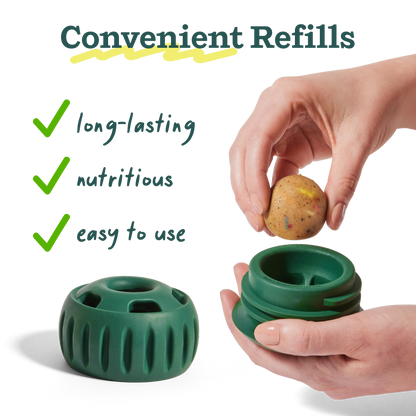 WOOF Pupsicle Interactive Dog Treat Toy, Low-Mess, Refillable, Easy Clean Treat Dispensing Toy to Keep Dogs Busy & Distracted