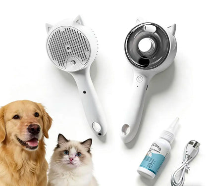 Professional Pet Grooming Spray Brush for Effortlessly Removing Loose Fur from Cats