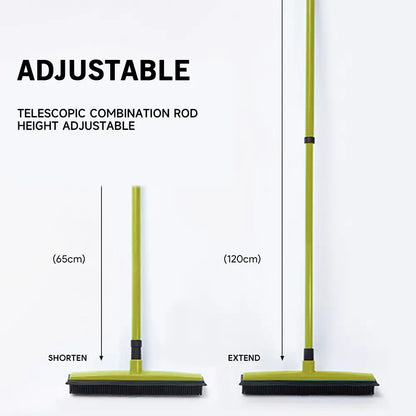 Pet Hair Removal Broom - Extends to 5FT Shedding Grooming Kit Deshedding Tool Efficient Cleaning No Hair Sticking No Dust Raising