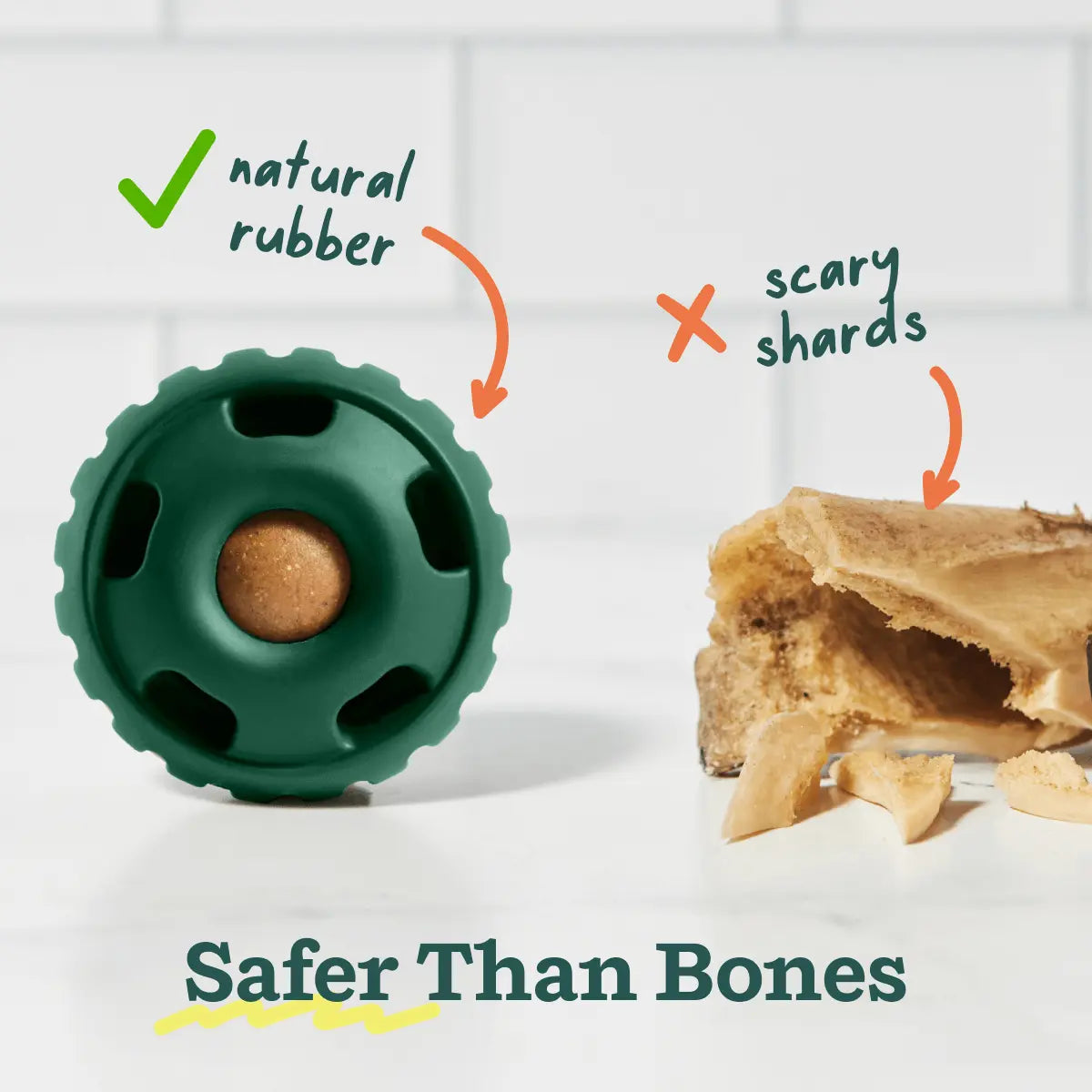 WOOF Pupsicle Interactive Dog Treat Toy, Low-Mess, Refillable, Easy Clean Treat Dispensing Toy to Keep Dogs Busy & Distracted