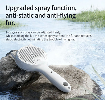 Professional Pet Grooming Spray Brush for Effortlessly Removing Loose Fur from Cats