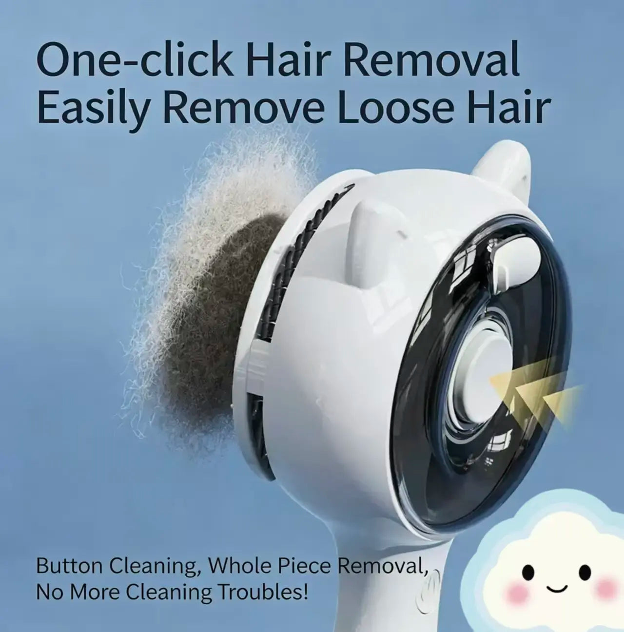 Professional Pet Grooming Spray Brush for Effortlessly Removing Loose Fur from Cats