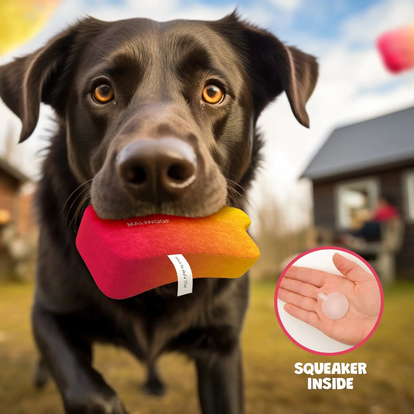 Parody Dog Toy with Squeaker - Humorous Vaping-Themed Toy for Dogs of All Sizes