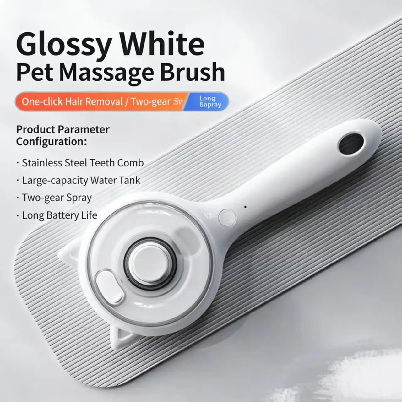 Professional Pet Grooming Spray Brush for Effortlessly Removing Loose Fur from Cats