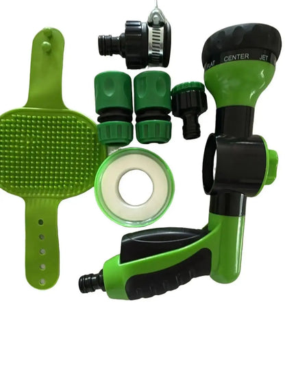 Pup Jet Professional Dog Wash Hose Nozzle with Foam Dispenser and Gentle Massage Feature for Pet Bathing