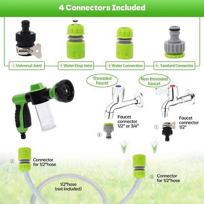 Pup Jet Professional Dog Wash Hose Nozzle with Foam Dispenser and Gentle Massage Feature for Pet Bathing